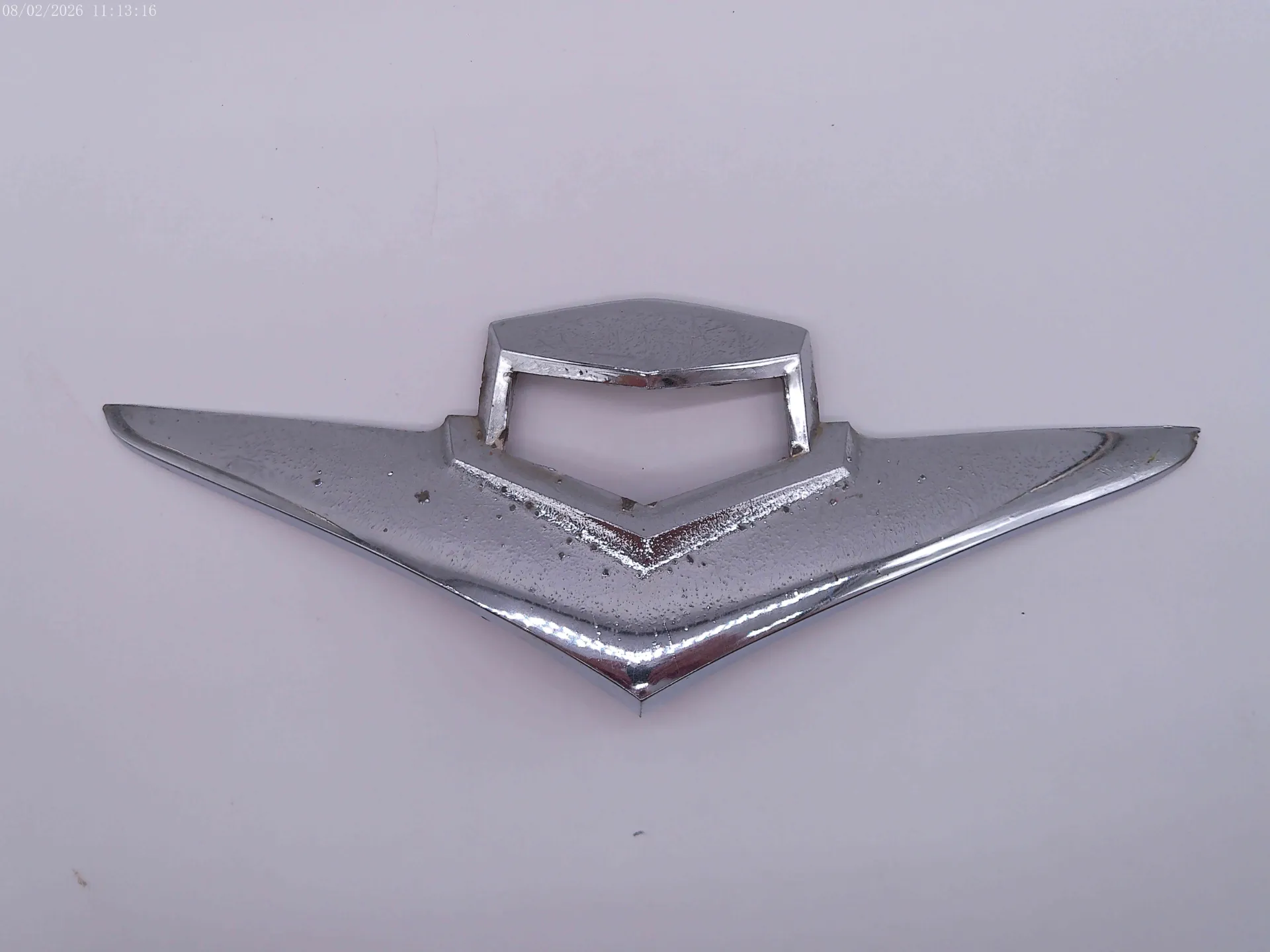 792064 Kaiser Chrome Trunk Deck Lid Handle Ornament 1952-1955